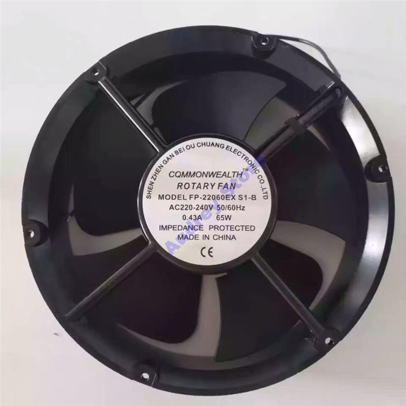 

Taiwan 22060 65W 220-240V FP-20060EX-S1-B ball bearing cooling fan 2600RPM air blower