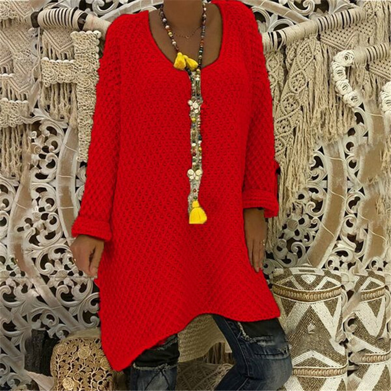 

Womens Tops Sweater Winter Casual Fashion Jumper Round Neck Loose Fit Tunic Warm Sweatshirt, Black