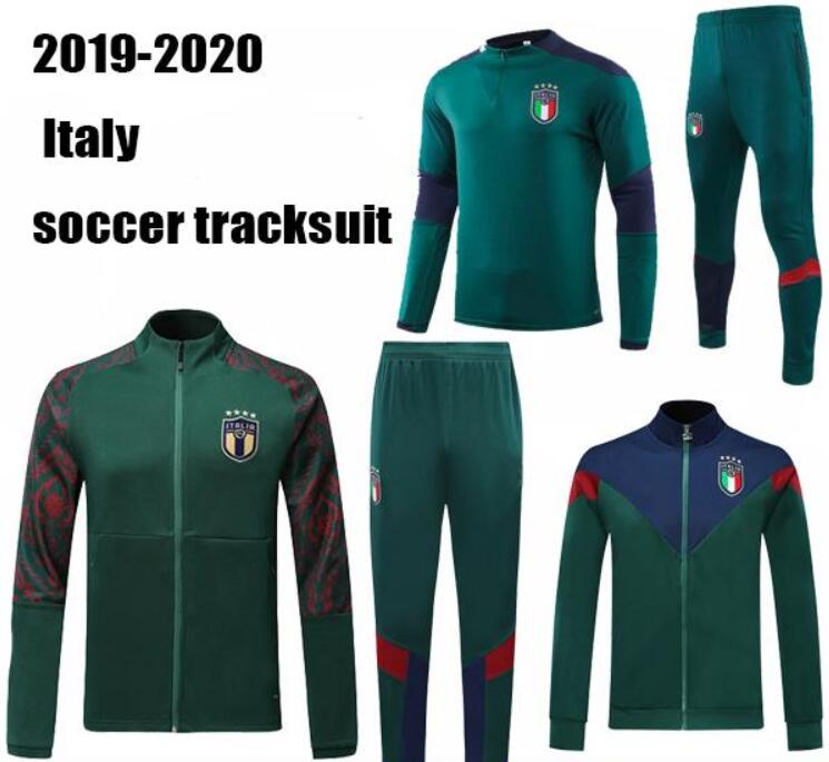 

19 20 European Cup Italy jacket tracksuit soccer set IMMOBILE ITALY BELOTTI Verratti Chiellini INSIGNE Football jacket sportswear calcio HOT