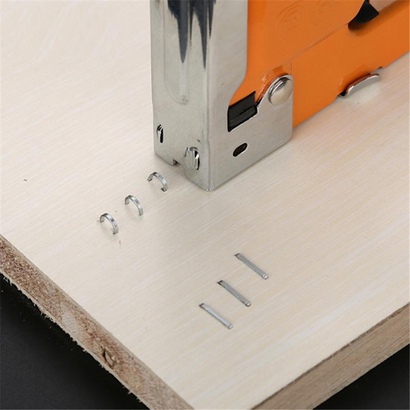 

Hand Staple Gun + 600pcs Staples Furniture Stapler Framing Rivet Nail Gun Carpenter Woodworking Tools For Wood Door Upholstery