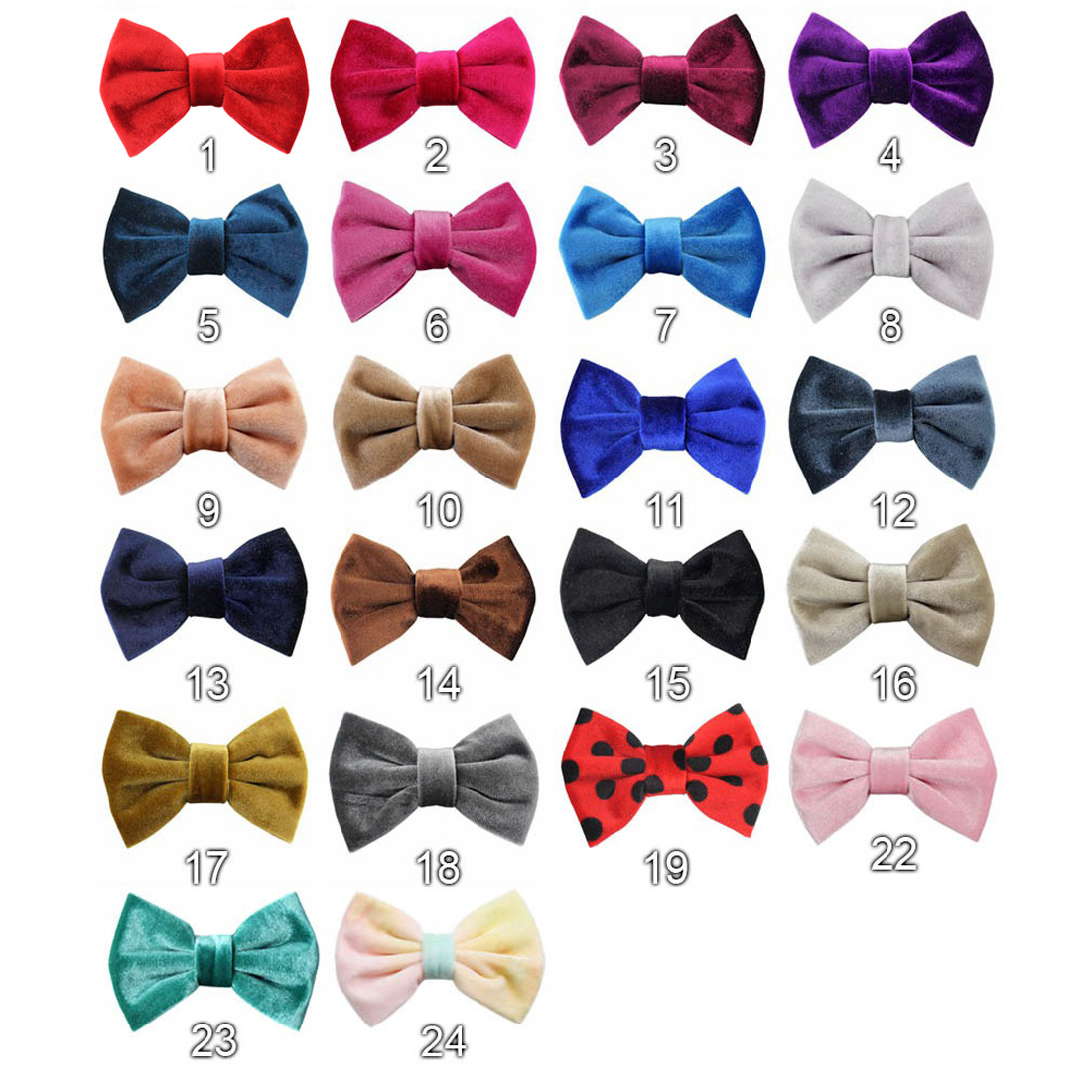 

4INCH Fashion Velvet Kids Girls Hair Bows For Diy Hairpins Headband Lovely Bow Hair Accessory Hairbands, As pic