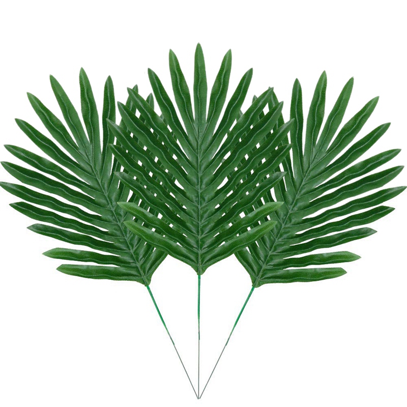 

36 Pcs Artificial Palm Leaves Tropical Plants Leaves Table Decoration Hawaiian Decorations Theme Birthday Party Decoration Leaf, Green