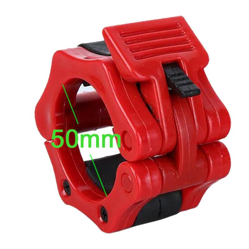 

1 Pair 50mm Barbell Collar Lock Dumbell Clips Clamp Weight lifting Bar Gym Dumbbell Fitness Body Building Clips Lock Jaw