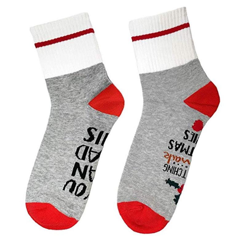 

New Women Watching Christmas Movies Socks If You Can Read This Funny Dress Socks Cotton Mid Tube Socks christmas decorations HH9-2600