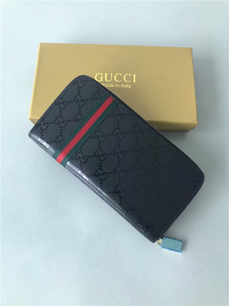 

A6 Single zipper WALLET stylish way to carry around money cards and coins famous design men leather purse card holder long business12, No box
