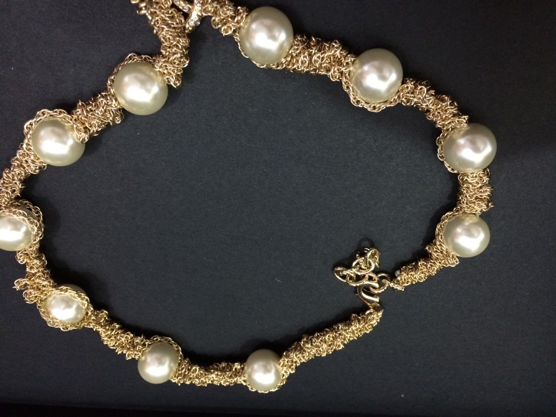 

Fashion Necklace for Woman Gift short Style pearl Necklaces High Quality crystal Jewelry with flannel bag, Silver