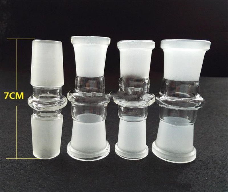 

Standard Pyrex Adapter Smoking Accessories 7cm Hookah Bowl Adapters 14-14mm Male 18-18male 14-18mm Female Adaptor for Glass Water Pipe Bong Oil Rig
