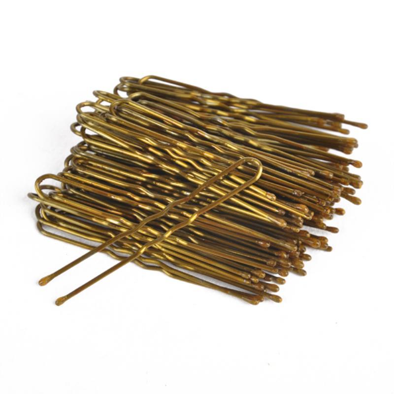 Mayitr 300pcs Gold Wavy U-shaped Hair Clip Bobby Pins S/M/L U Hair Clip Hairdressing Styling DIY Hair Braided Tools