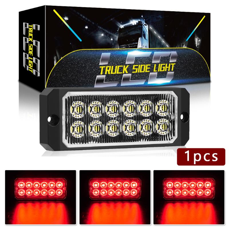 

12LED 36W Car Off-road SUV Emergency Light Flash Strobe Warning Lamp 12-24V Brand New And High Quality, As pic