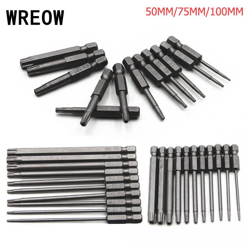 

11pcs / 12pcs 1/4 Inch Hex Shank Magnetic Torx Screwdriver Bits Set magnetizable torx Flat Head Security Tamper Proof Bits Set