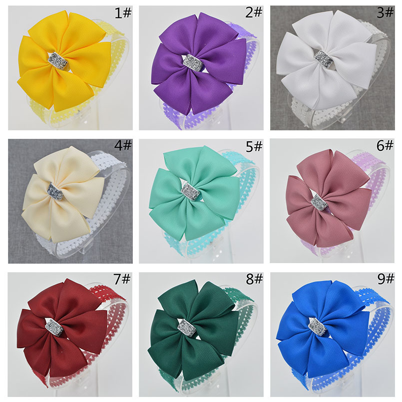 Baby girl headbands newborn toddler bows hairclips flownd Handmade Chiffon hair flowers Wholesale Mix 20 Pcs-image-416485673