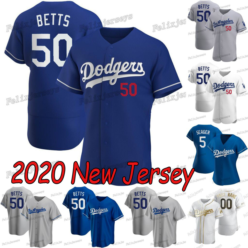 

50 Mookie Betts Jersey 2020 New David Price Corey Seager Justin Turner Enrique Hernandez Cody Bellinger Chris Taylor Walker Buehler Jersey, Blue;black