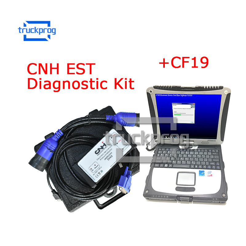 

Truckprog for CNH EST Diagnostic Kit for New Holland CASE Diagnostic Tool with CF19 laptop 9.0 Engineering Level Truck Diagnosis