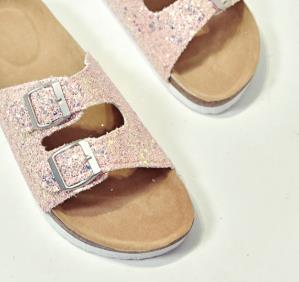 

Hot Sale-s Double Buckle Clogs Women Slip on Flip Flops Flats Shoe, #5