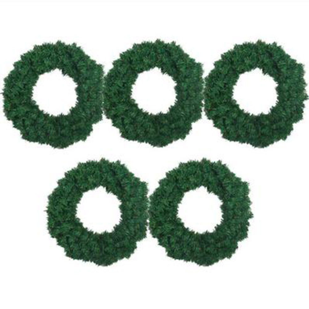

Christmas Wreath 30CM Door Window Hanging Garland Green Xmas Party Elaborate Ornament Drop Shipping