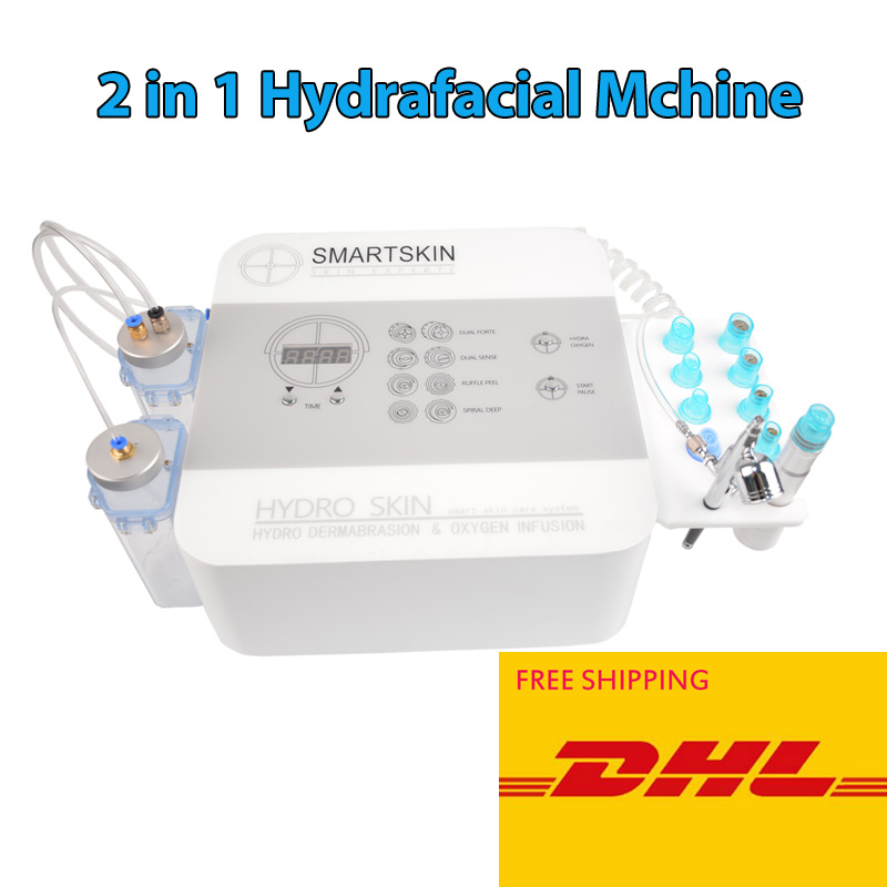 

NEW 2 in 1 portable hydra dermabrasion peel facial hydrafacial oxygen spray gun spa salon use facial care machine
