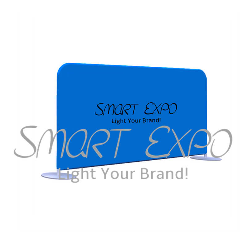 

Outdoor Barricade Banner Display with Strong Heavy Steel Feet Double Tension Fabric Printing Graphics Portable Carry Bag