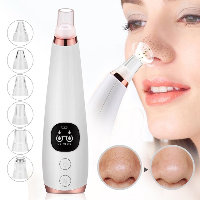 

Blackhead Remover Nose T Zone Pore Acne Pimple Removal Vacuum Suction Instrument Facial Diamond Dermabrasion Machine Face Clean Tools