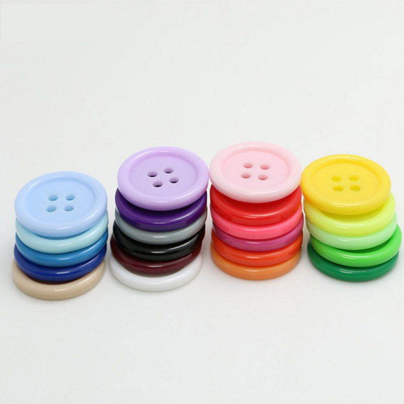 

1000 pcs / lot 11 mm high quality round flatback 4 holes solid color resin buttons sewing on shirt handmade baby diy buttons plastic button