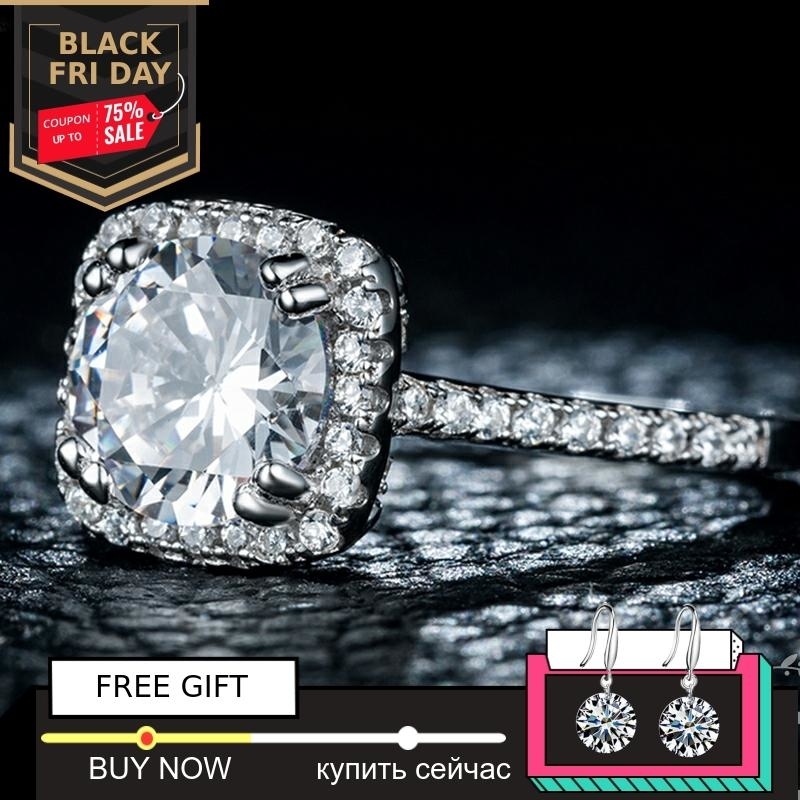 

Black Friday SONA Diamond S925 Sterling Silver Ring VS Clarity 2 Carat Luxury exquisite Ring Wedding Engagement i love mom 925 CJ191210