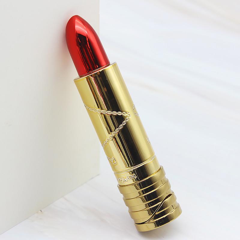 

Personalized cylindrical lighter creative lady lipstick model Lighter open flame cigarette lighters