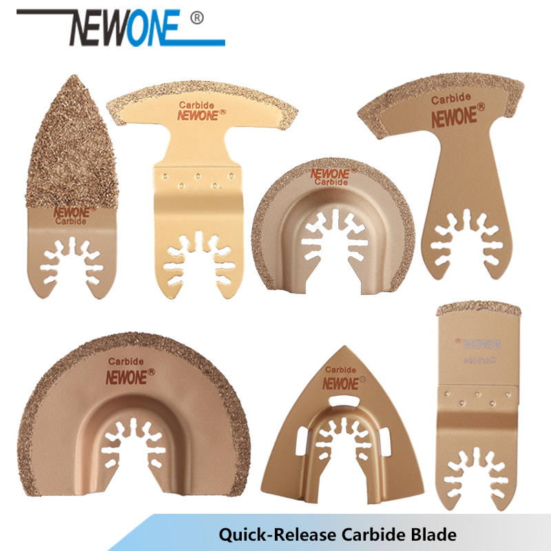 

NEWONE 1pc Quck-release Carbide Oscillating Tool Saw Blades Multi-tool Power Renovator Trimmer Saw blades for tail bath