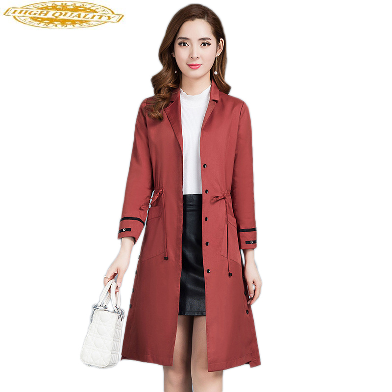 

Trench Coat For Womens Plus Size Fashions Korean Style Clothes Outwear Women Coat Abrigo Mujer Sobretudo Feminino KJ124, Caramel colour