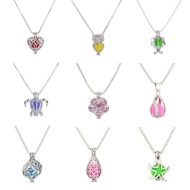 

Aromatherapy Necklace Can Open Essential Oil Emission Organ Can Drop Perfume Diy Ornaments