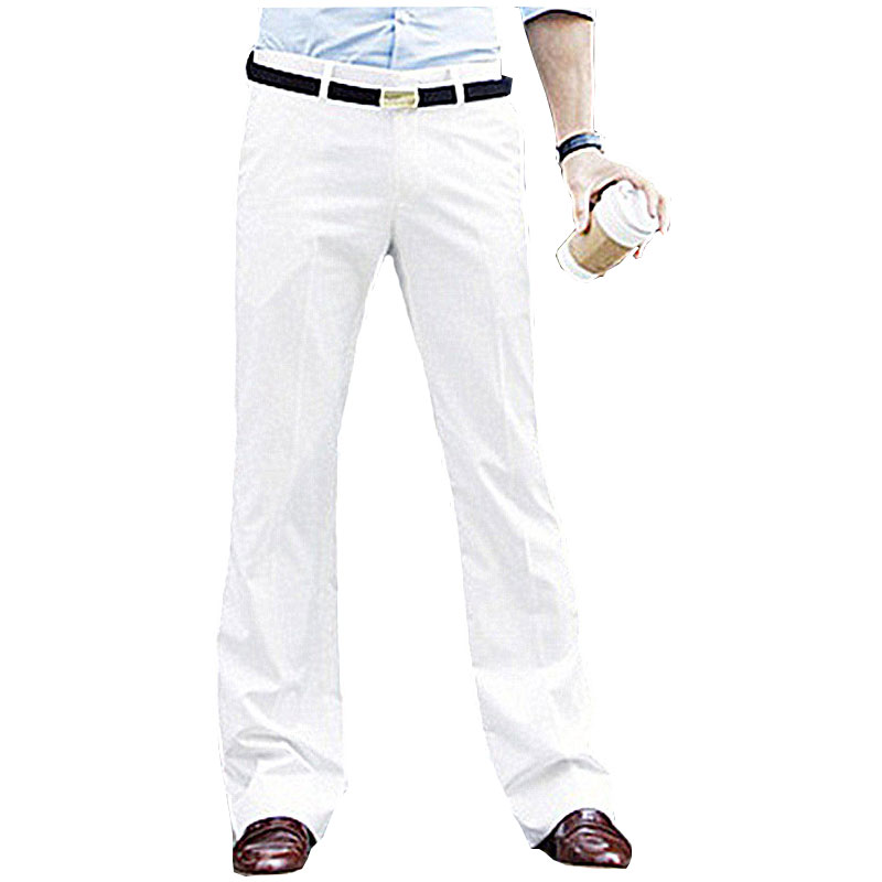 

Male Bell-bottoms Men's Slim Fashion Korean Style Wide-leg micro-Slip trousers Men's Business Bell-bottoms Suit pants Size, Gray