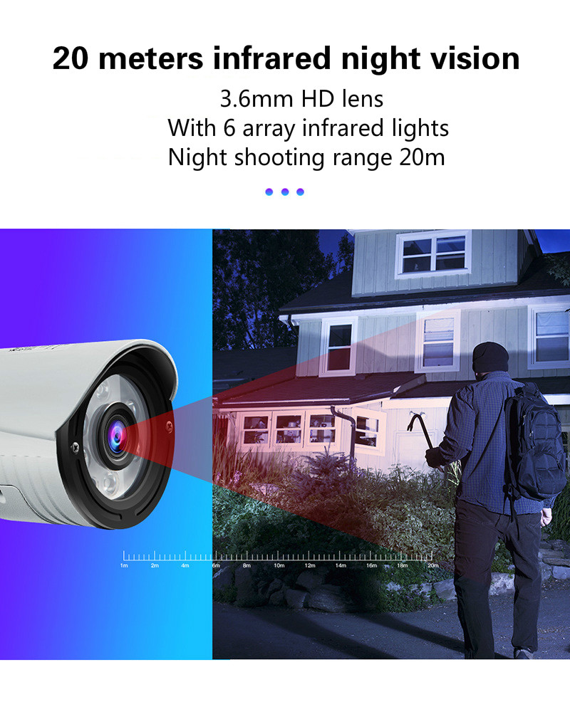 

Outdoor wireless camera 2 million pixels 4 times zoom monitoring mobile phone remote gun type network monitoring camera