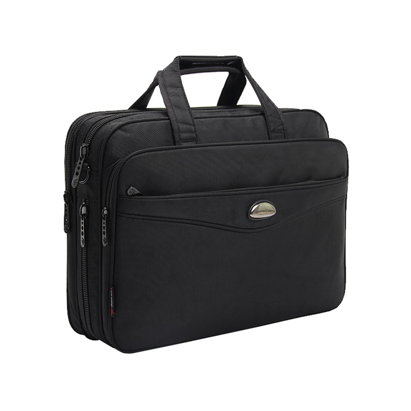 

Men Oxford Fabric Waterproof Business Briefcase Black 15.6 Inch Laptop Bag Large Capacity Men Bag Document, Black 6403