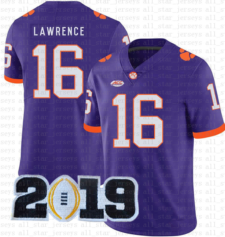 

Mens Trevor Lawrence Travis Etienne Jr. Clemson Tigers NCAA American football Jersey Nick Bosa Dwayne Haskins Jr top slae Tom Brady, Ncaa (hongchao)