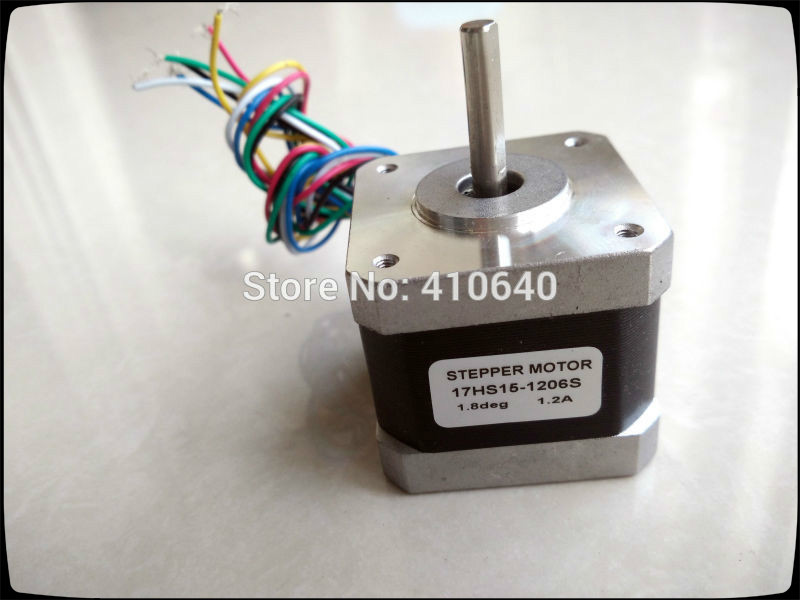 Nice Quality Stepper Motor 17hs15-1206s L 39 Mm Nema17 With 1.8 Deg 1.2 A 26 N.cm And Unipolar 6 Lead Wire-image-464224421