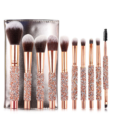 

Hot Newest Makeup brush Professional brushes set 10pcs Blush Makeup Brushes Eyeshadow brush Powder Foundation powder make-up brush Kit DHL