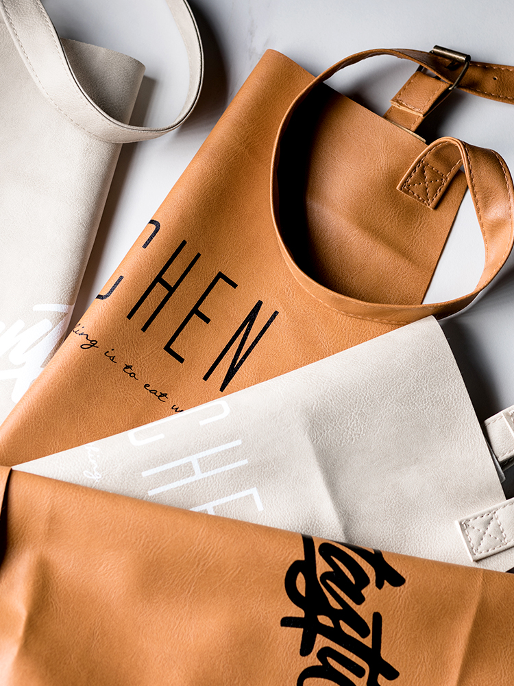 

Nordic Style Fashion Leather Cooking Aprons Waterproof Oil-Proof Unisex Gardener/Carpenter Working Aprons