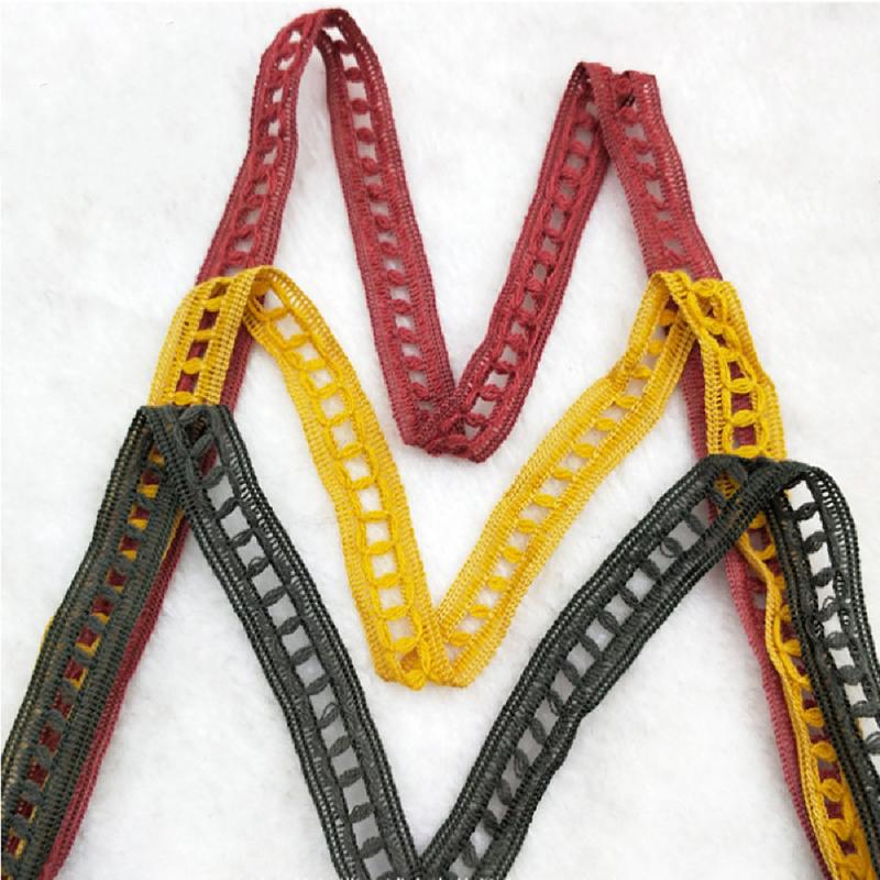 

YACKALASI 100% Cotton Eyelet Embroidered Lace Ribbon Swiss Cotton Voile Sewing Apparel Trims Appliqued White 1.5CM