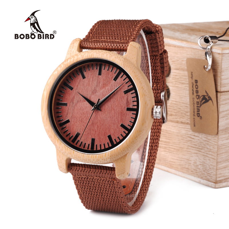 

BOBO BIRD WD09 Pretty Wood Wristwatches Japan Miyota Movement Watch Fashion Brand Designer Bamboo Wooden Watches OEM LY191213, Black