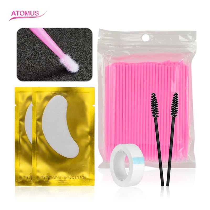 

Disposable Makeup Brushes Grafting Eyelash Set Eyelash Microbrush Eyelashes Extension Tools Lint Lash Removing Swab Applicators