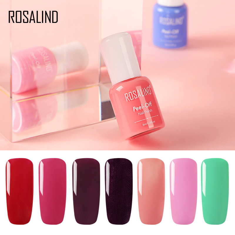 

ROSALIND Gel Nail Polish 8ml 18 Colors Nail Gel Varnishes For Art Designed Soak Off Base White Lacquer, 102