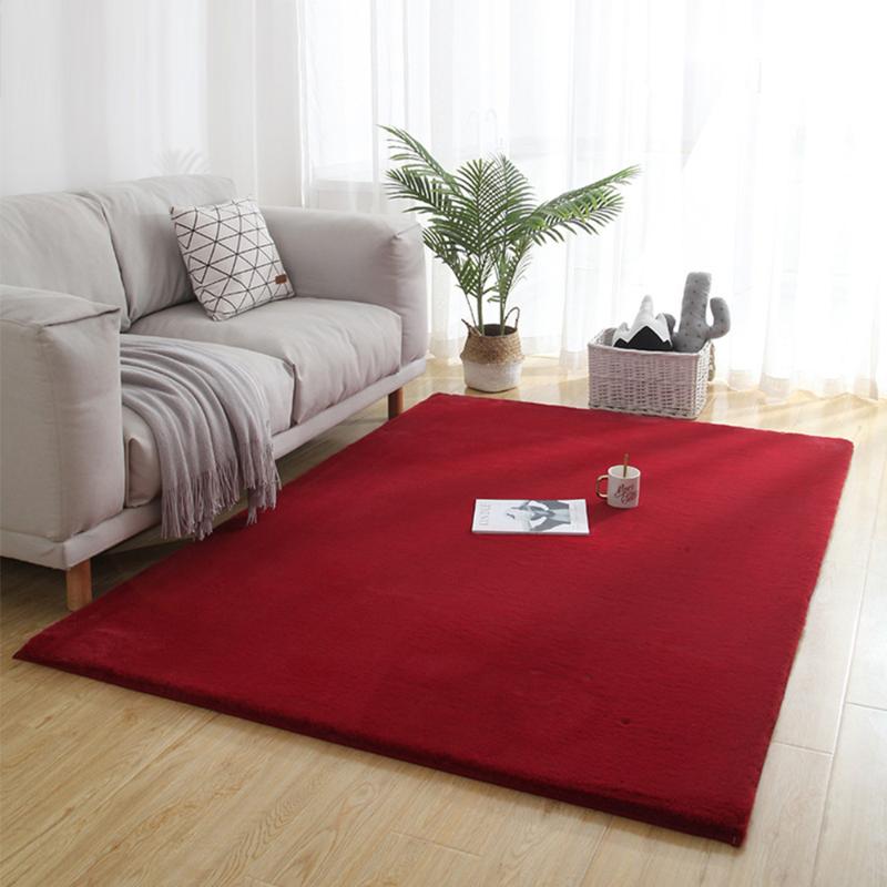 

Hot Sale Thickened Carpet Plush Shaggy Large Super Soft Faux Fur Carpet Floor Mat Home Decor for Living Room Bedroom Kids Room, Grey