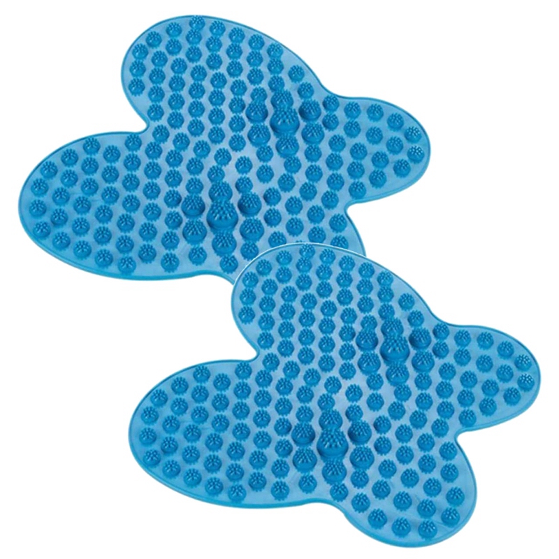 

2 Pieces Finger Pressure Plate Massage Pad Butterfly Type Pressure Plate Massage Pad Fit for Yoga, Blue