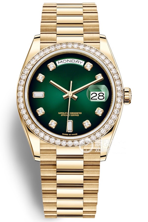 

V10New The weekly log model is equipped with 3255 automatic chain link movement 904L steel 36MM diameter manual diamond inset Sapphire glass, Dhl