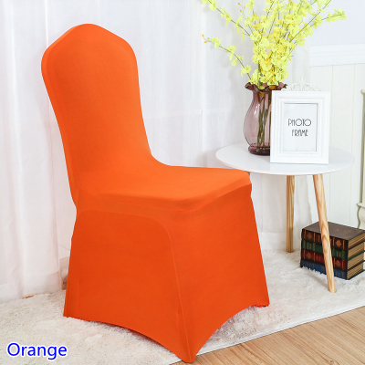 

Orange Colour chair covers spandex chair covers china universal lycra cover dining kitchen washable thick