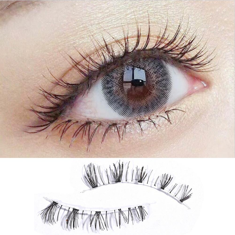 

Handmade False Lowers Eyelashes Women Soft Natural Long Cluster Lashes Extension