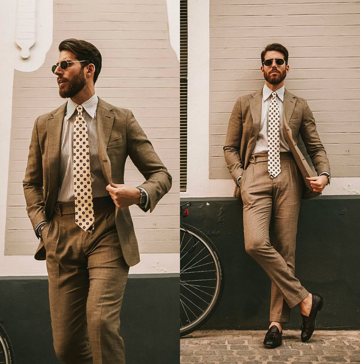 Brown Mens Suits Wedding Groom Tuxedos Groomsmen Slim Fit Suits Best Man Suit Wedding Man Suit Bridegroom (Jacket+Pants)