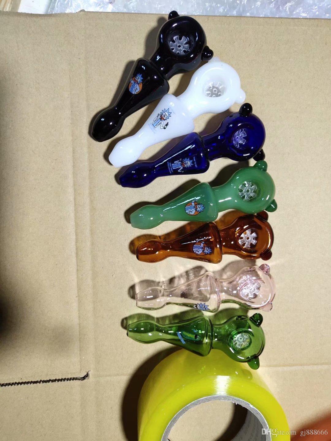 

Cartoon printed snowflake glass pipe Wholesale Glass Hookah, Glass Water Pipe Fittings, Smoking ,Free Shipping