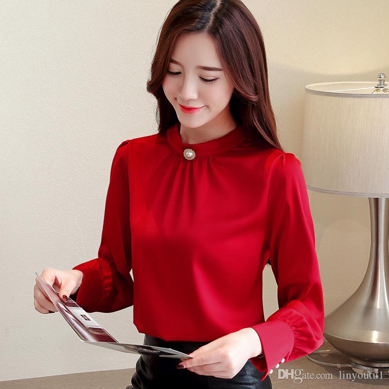 

2020 long sleeve women shirts womens tops and blouses chiffon blouse shirt feminina plus size tops, 2#