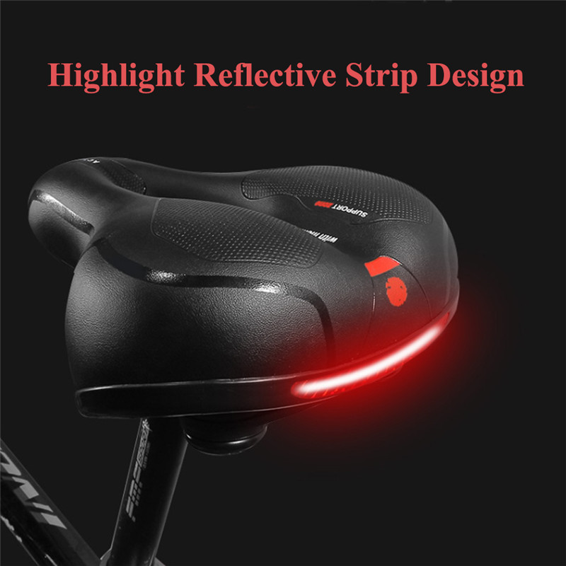 

Bike Saddles Bicycle Saddle With Tail Light Widen MTB Road Comfortable Cycling Gel Cruiser Seat Accessories Gs HS