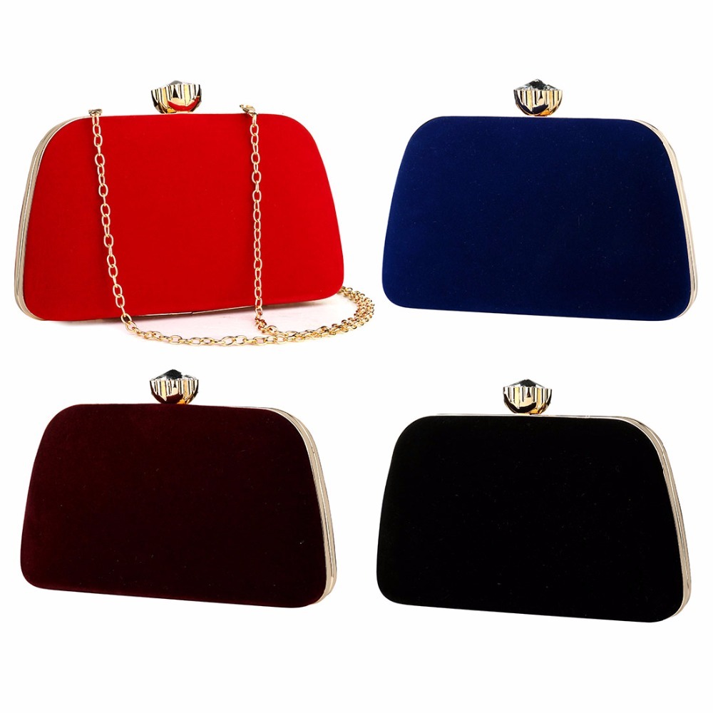 burgundy velvet handbag