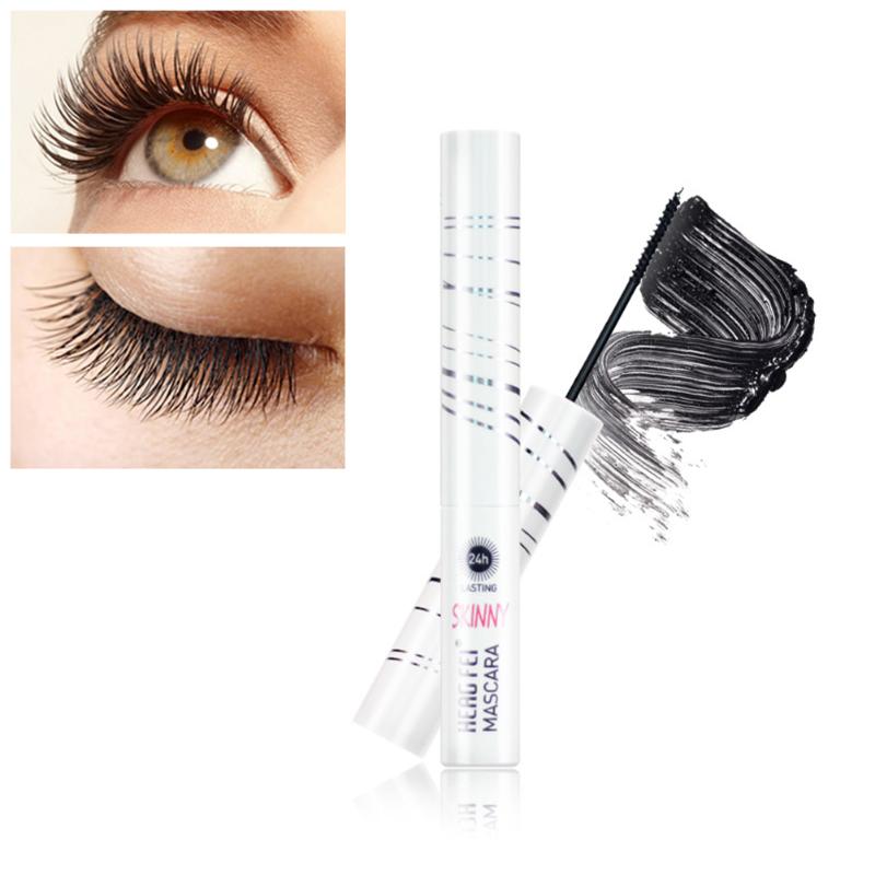 

Women Makeup Nature Lengthening Waterproof Long Lasting Eyelash Mascara Thick Curling Slender Mascara, Black